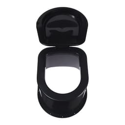 Туалет дачный, h=35 см, без дна, с отверстиями для крепления к полу, чёрный