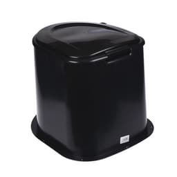 Туалет дачный, h=35 см, без дна, с отверстиями для крепления к полу, чёрный