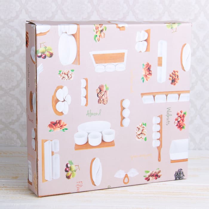 Соусники на деревянной подставке «Эстет. Лист», 50 мл, набор 4 шт., керамика, белые