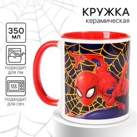 Кружка керамическая детская, сублимация, 320 мл «Супер-мен», Человек-паук МИКС