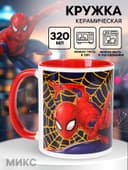 Кружка керамическая детская, сублимация, 320 мл «Супер-мен», Человек-паук МИКС