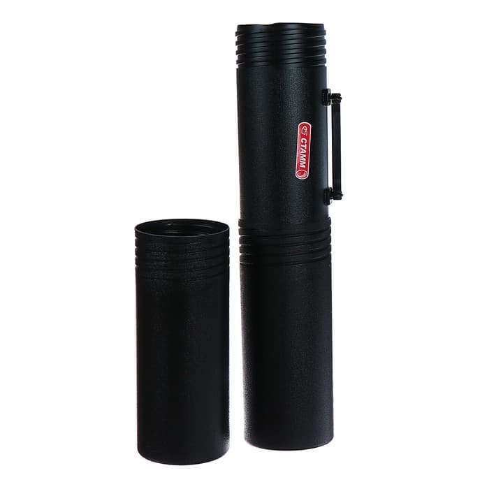 Тубус А1 «Стамм», диаметр 100 мм, длина 650 мм, 3 секции, с ручкой, чёрный