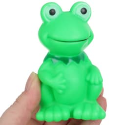 Резиновая игрушка для ванны Крошка Я «Лягушонок», 9 см, с пищалкой