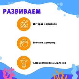 Обучающий набор «Подводный мир», по методике Домана, 12 фигурок, 12 карточек, 3+