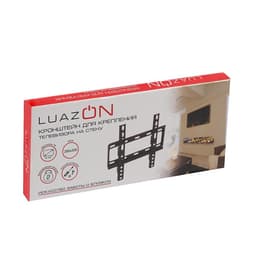 Кронштейн Luazon KrON-80, для ТВ, фиксированный, 14-42", 20 мм от стены, чёрный