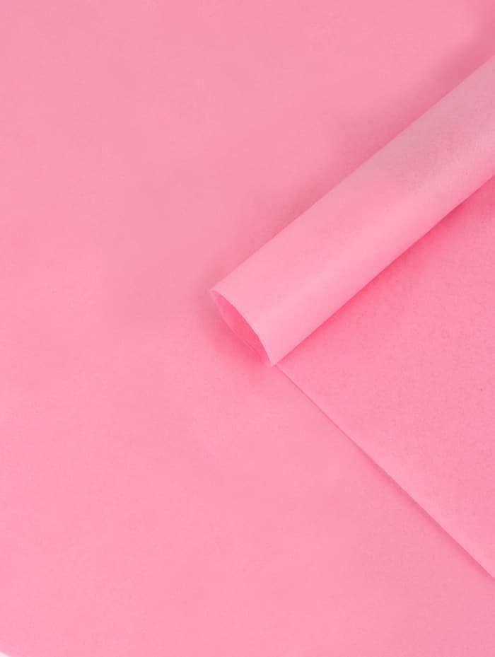 Бумага упаковочная тишью, розовая, 50 см × 66 см