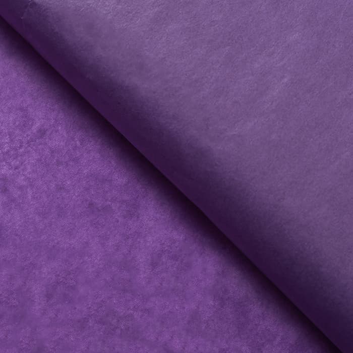 Бумага упаковочная тишью, сиреневая, 50 см × 66 см