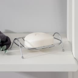 Мыльница на ножках Доляна «Сибарит», 12×9.5×4 см, хромированная