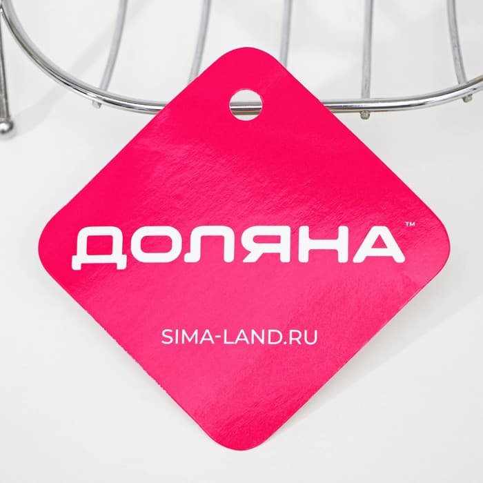 Мыльница на ножках Доляна «Сибарит», 12×9.5×4 см, хромированная