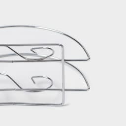 Салфетница Доляна «Завиток», 13.5×6×7 см, хромированная