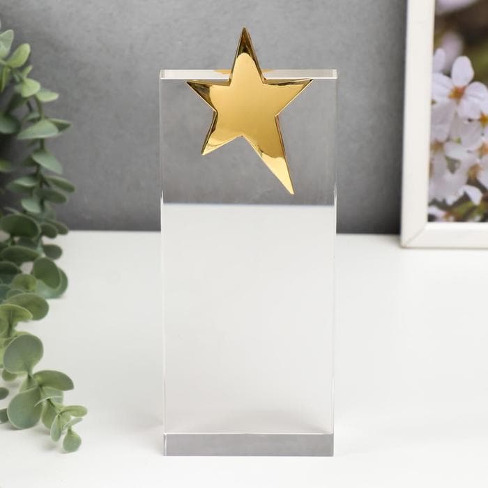 Фигурка стекло «Стела наградная. Звезда», 22.5×8×3.2 см