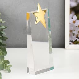 Фигурка стекло «Стела наградная. Звезда», 22.5×8×3.2 см