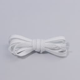 Шнурки для обуви, пара, плоские, 8 мм, 110 см, белые