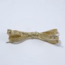 Шнурки для обуви, пара, плоские, 10 мм, 110 см, золотистые