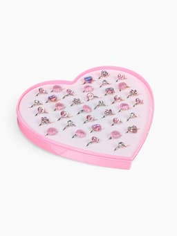 Кольцо «Выбражулька. Романтика», белый, розовое в серебре, безразмерное