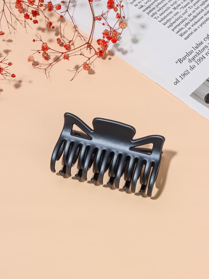 Крабик для волос «Двойной зубец», бант, 8 см, МИКС