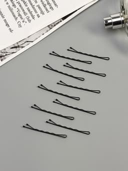 Невидимки для волос «Фермино», 5 см, 6 см, набор 40 шт., чёрные