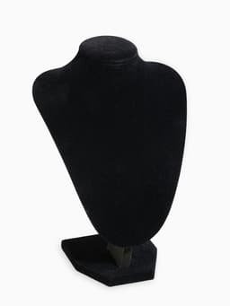 Бюст для украшений QF, 15×16×22 см, h=22 см, чёрный