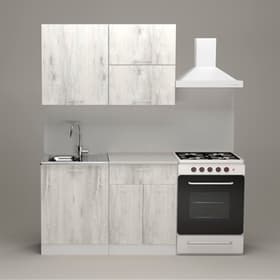 Кухонный гарнитур «Алина лайт», 1200×1570 мм, цвет белый/пайн белый