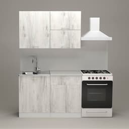 Кухонный гарнитур «Алина лайт», 1200×1570 мм, цвет белый/пайн белый