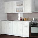 Кухонный гарнитур «Алина макси», 1800×1570 мм, цвет белый/пайн белый