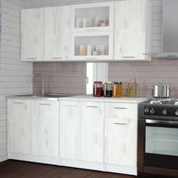 Кухонный гарнитур «Алина макси», 1800×1570 мм, цвет белый/пайн белый