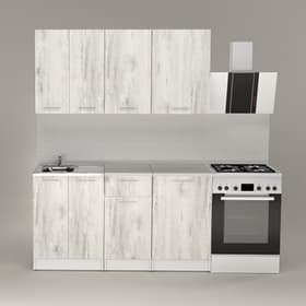 Кухонный гарнитур «Алина нормал», 1500×1570 мм, цвет белый/пайн белый