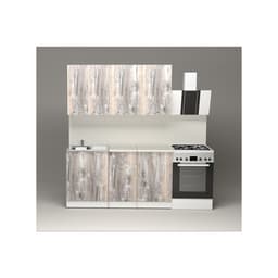 Кухонный гарнитур «Арина нормал», 1500×1570 мм, цвет белый/пайн экзотик