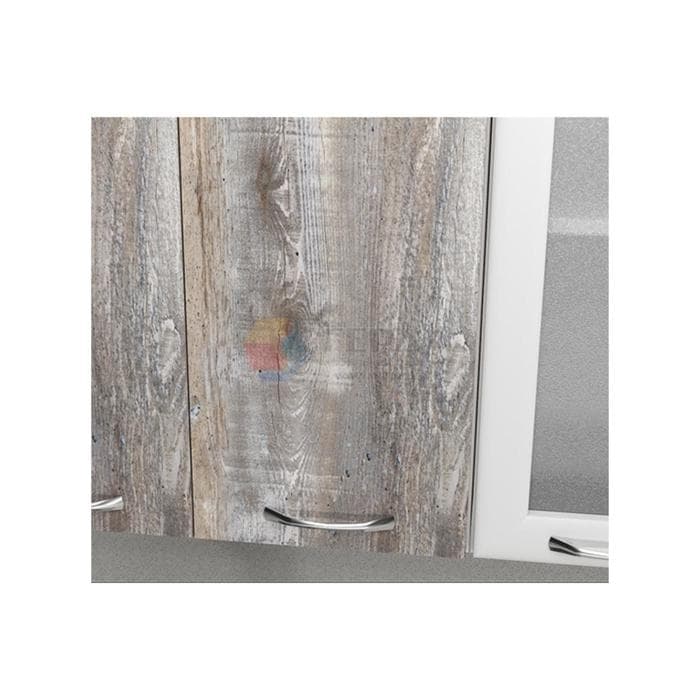 Кухонный гарнитур «Арина оптима», 1300×2500 мм, цвет белый/пайн экзотик