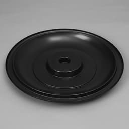 Бак для душа, 150 л, пластиковый, с крышкой, с резьбой под кран, чёрный