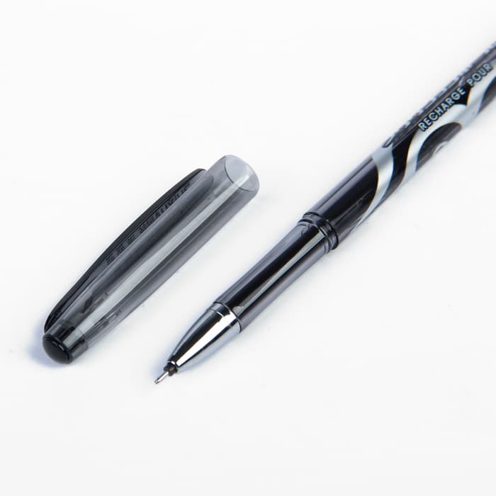 Стираемая ручка, гелевая, чёрный стержень, узел 0.5 мм