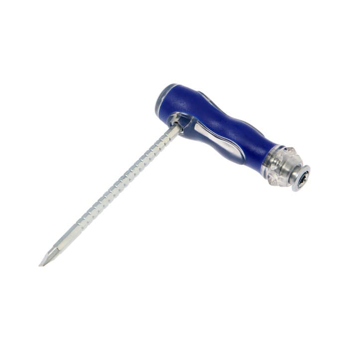 Отвертка комбинированная ТУНДРА, 3 в 1, изменяемая длина, 2К рукоятка, PH2/SL6×75-110 мм