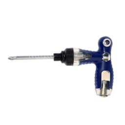 Отвертка комбинированная ТУНДРА, 3 в 1, реверс, 2К рукоятка, PH2/SL6×75-110 мм