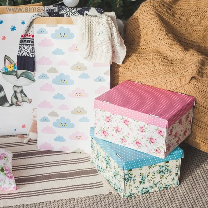 Коробка подарочная складная, упаковка, «Воспоминания о чудесном», 31×25.5×16 см