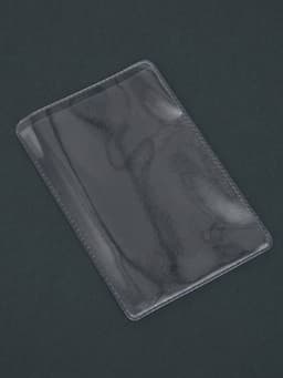 Обложка для проездного, вмещает 2 карты, 50 шт., 250 мкн, прозрачная