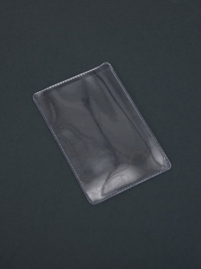 Обложка для проездного, вмещает 2 карты, 50 шт., 250 мкн, прозрачная