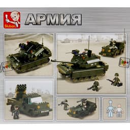 Конструктор Sluban «Боевая техника», 602 детали