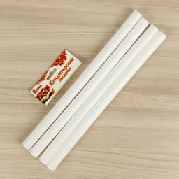 Палочки - дюбели для кондитерских изделий, d=1.8 см, 32 см, 4 шт., пластик, белые