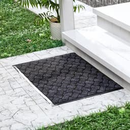 Коврик придверный влаговпитывающий «Крафт», 80×120 см, серый