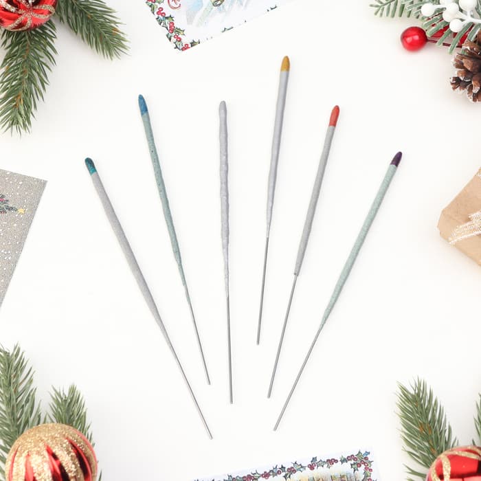 Бенгальские огни разноцветные «Волшебные огни», 6 шт., 16 см, горение 30 сек.