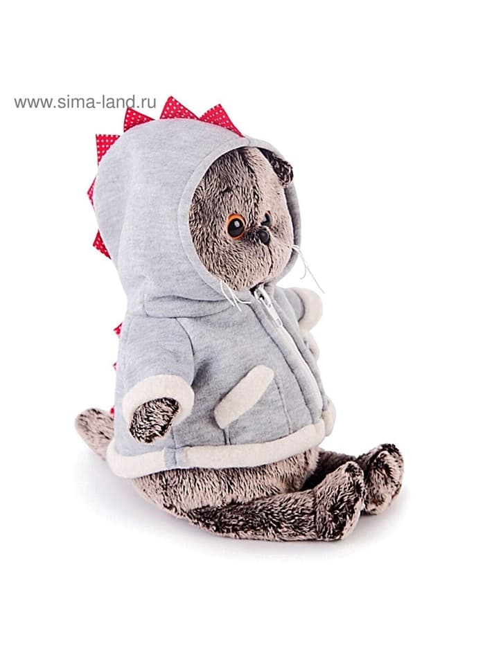 Мягкая игрушка «Кот Басик», в толстовке дракончик, 19 см, МИКС