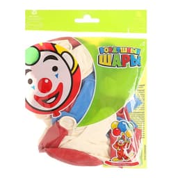 Воздушные шары латексные 12" «Триколор», 30 шт., МИКС