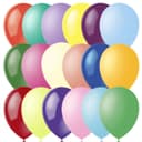 Воздушные шары латексные 5", пастель и кристалл, 100 шт., МИКС