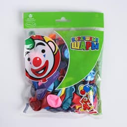 Воздушные шары латексные 5", пастель и кристалл, 100 шт., МИКС