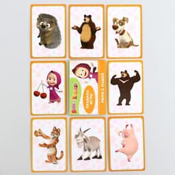 Настольная игра «Мемори с Машей», Маша и Медведь, 24 карты, 5+