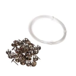 Комплект для обивки дверей 110×205 см: иск.кожа, ватин 5 мм, гвозди, струна, бордовый, «Ватин»