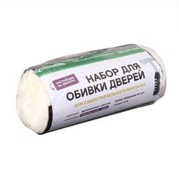 Комплект для обивки дверей 110×205 см: иск.кожа, поролон 3 мм, гвозди, коричневый, «Эконом»