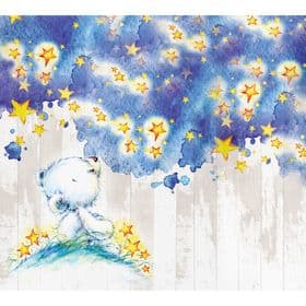 Фотообои детские «Волшебная ночь», с рисунком, на флизелиновой основе, 3 полотна, 300×270 см, цвет синий