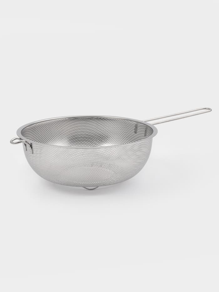 Дуршлаг Доляна «Марко», d=25 см, 43.5×25×9 см, длинная ручка, нержавеющая сталь, хромированный