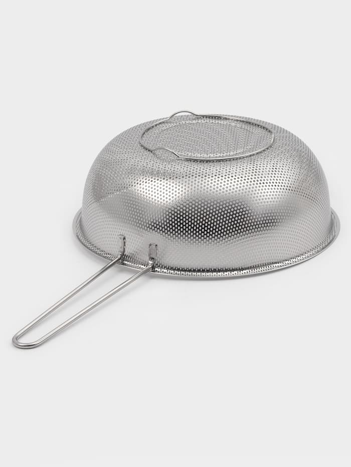 Дуршлаг Доляна «Марко», d=25 см, 43.5×25×9 см, длинная ручка, нержавеющая сталь, хромированный